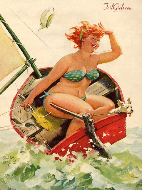 Hilda, a pin-up gordinha que o mundo aprendeu a amar 454918962 7366470013452627 3063078193976058119 n | Arte | Arte, duane bryers, ilustração, pin-up, pintura