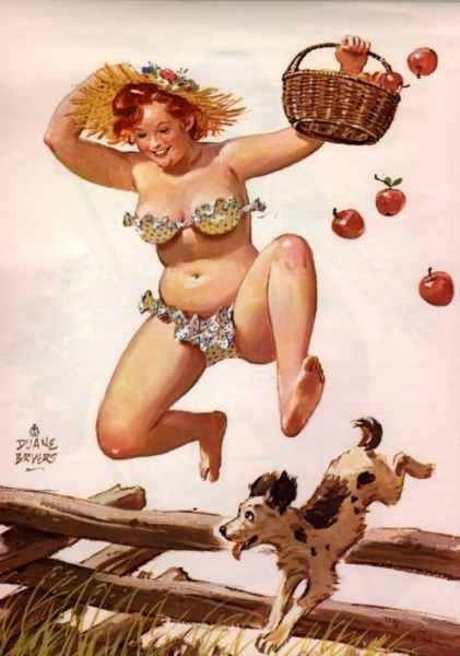 Hilda, a pin-up gordinha que o mundo aprendeu a amar 458872387 7520019704764323 6273772529574393 n | Arte | Arte, duane bryers, ilustração, pin-up, pintura