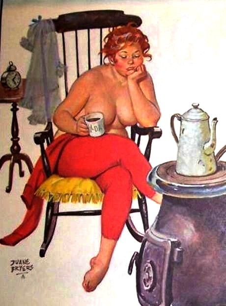 Hilda, a pin-up gordinha que o mundo aprendeu a amar 459010157 7538896442876649 1478438553871375466 n | Arte | Arte, duane bryers, ilustração, pin-up, pintura