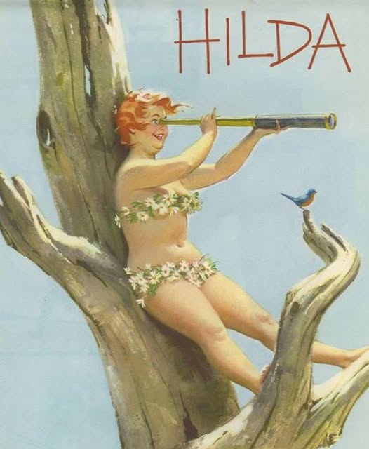 Hilda, a pin-up gordinha que o mundo aprendeu a amar 460957111 7647030848729874 5739159492438332209 n | Arte | Arte, duane bryers, ilustração, pin-up, pintura