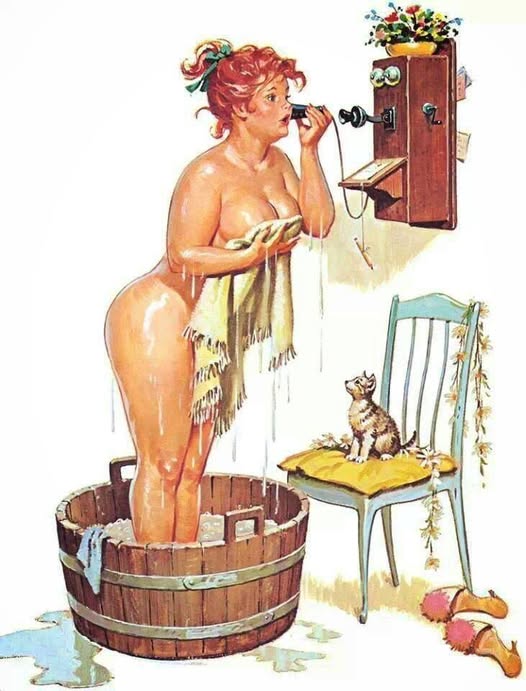 Hilda, a pin-up gordinha que o mundo aprendeu a amar 461095617 7668111696621789 3881544361389057944 n | Arte | Arte, duane bryers, ilustração, pin-up, pintura