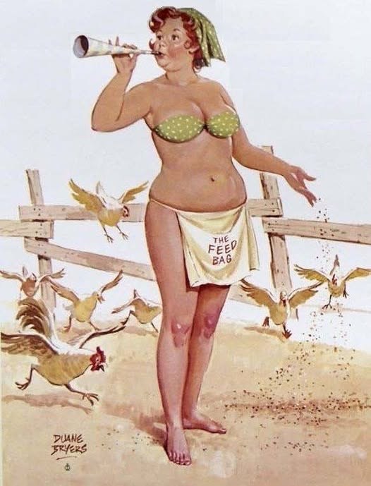 Hilda, a pin-up gordinha que o mundo aprendeu a amar 461868542 7743743632391928 2503629721836432755 n | Arte | Arte, duane bryers, ilustração, pin-up, pintura
