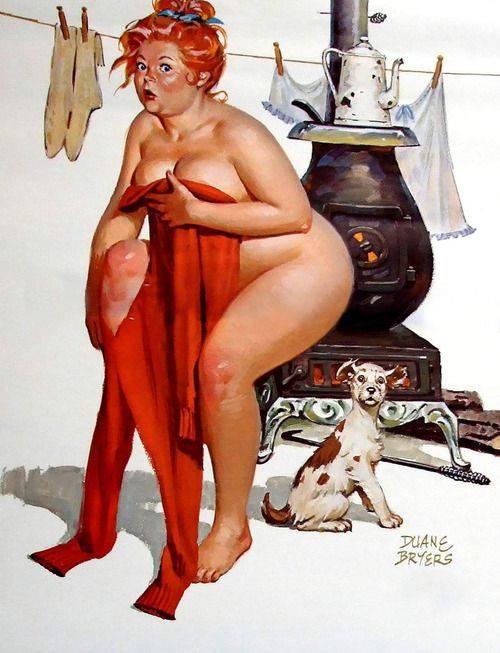 Hilda, a pin-up gordinha que o mundo aprendeu a amar 461973327 7731946010238357 4737390458965715800 n | Arte | Arte, duane bryers, ilustração, pin-up, pintura