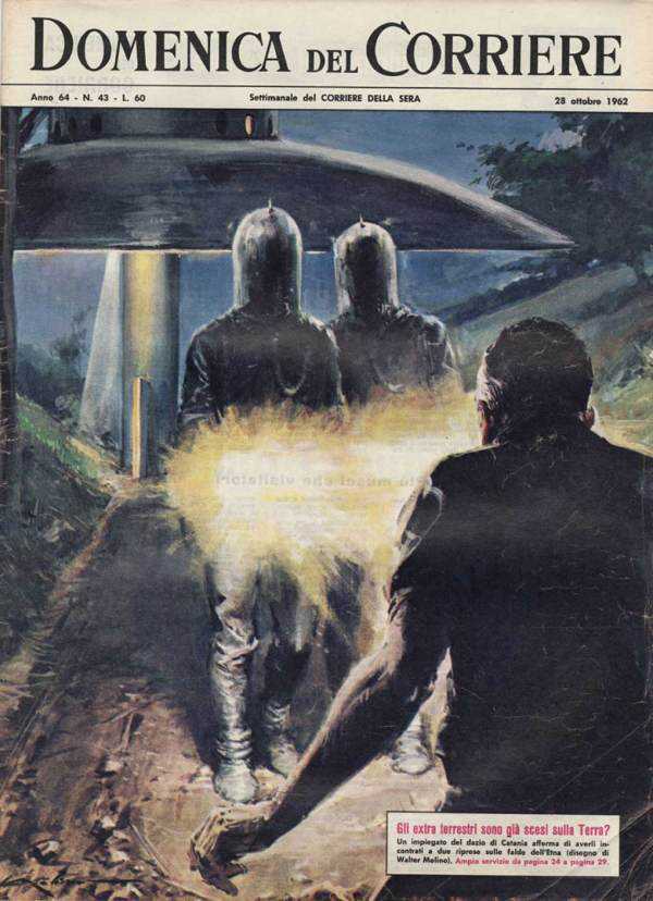 19 capas ufológicas do Domenica del Corriere 600full 3 | Arte | Arte, ilustração, ufologica