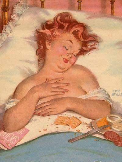 Hilda, a pin-up gordinha que o mundo aprendeu a amar 70242773 2507877186102851 5914620487186513920 n | Arte | Arte, duane bryers, ilustração, pin-up, pintura