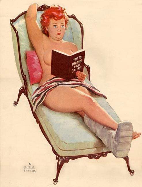 Hilda, a pin-up gordinha que o mundo aprendeu a amar 70406585 2507878332769403 6901990016352780288 n | Arte | Arte, duane bryers, ilustração, pin-up, pintura