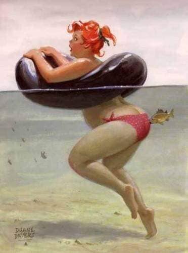 Hilda, a pin-up gordinha que o mundo aprendeu a amar 70427153 2507878676102702 3022850738008096768 n | Arte | Arte, duane bryers, ilustração, pin-up, pintura
