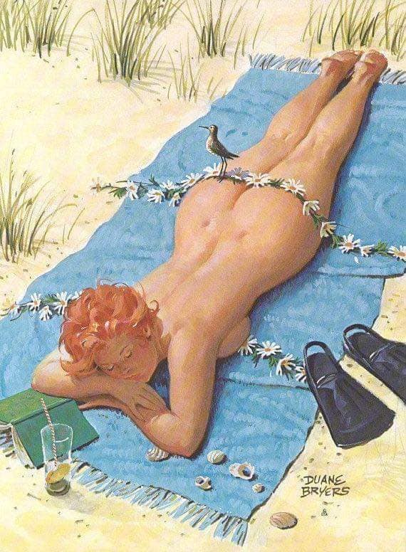 Hilda, a pin-up gordinha que o mundo aprendeu a amar 70562087 2507877379436165 7639586379550162944 n | Arte | Arte, duane bryers, ilustração, pin-up, pintura