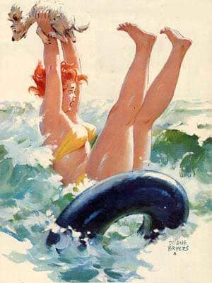 Hilda, a pin-up gordinha que o mundo aprendeu a amar 70613883 2507878782769358 4213562912528138240 n | Arte | Arte, duane bryers, ilustração, pin-up, pintura