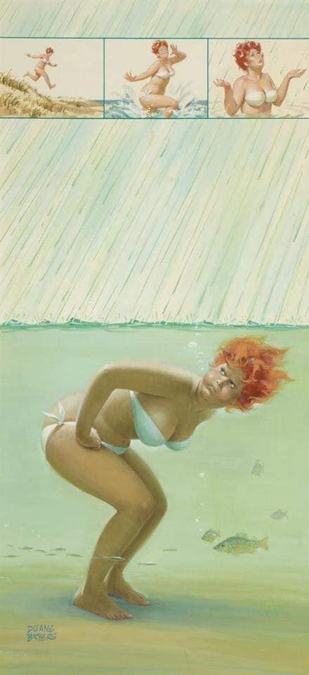 Hilda, a pin-up gordinha que o mundo aprendeu a amar 70648802 2507878839436019 4130436633717637120 n | Arte | Arte, duane bryers, ilustração, pin-up, pintura