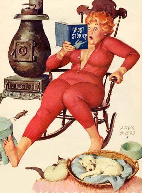 Hilda, a pin-up gordinha que o mundo aprendeu a amar 70985757 2507878929436010 1828449607487586304 n | Arte | Arte, duane bryers, ilustração, pin-up, pintura