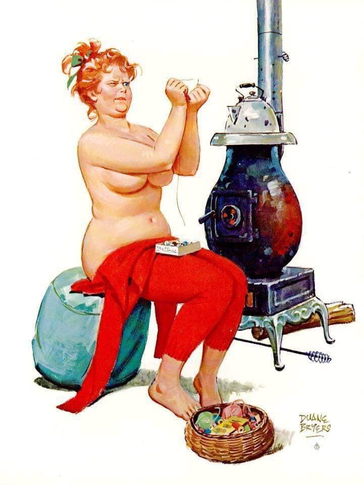 Hilda, a pin-up gordinha que o mundo aprendeu a amar 71149740 2507877882769448 7937638654418092032 n | Arte | Arte, duane bryers, ilustração, pin-up, pintura