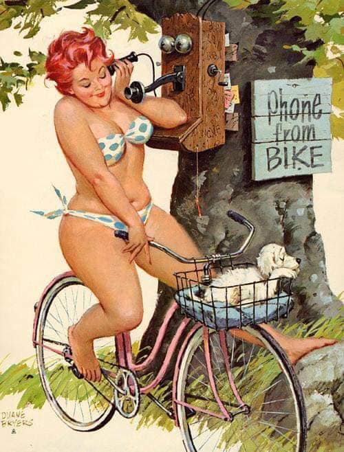 Hilda, a pin-up gordinha que o mundo aprendeu a amar 71693043 2507878726102697 8969800483413688320 n | Arte | Arte, duane bryers, ilustração, pin-up, pintura