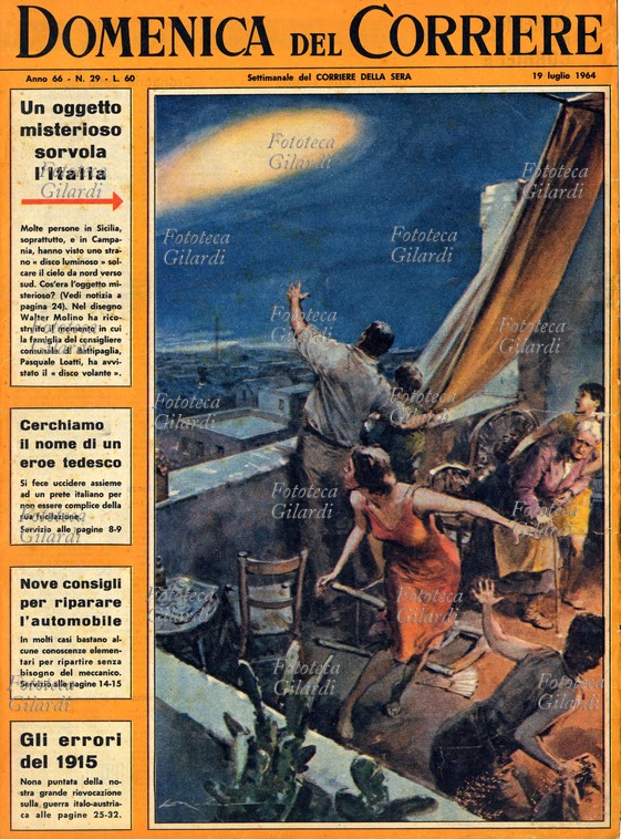 19 capas ufológicas do Domenica del Corriere Captura de tela 2025 01 12 180614 | Arte | Arte, ilustração, ufologica