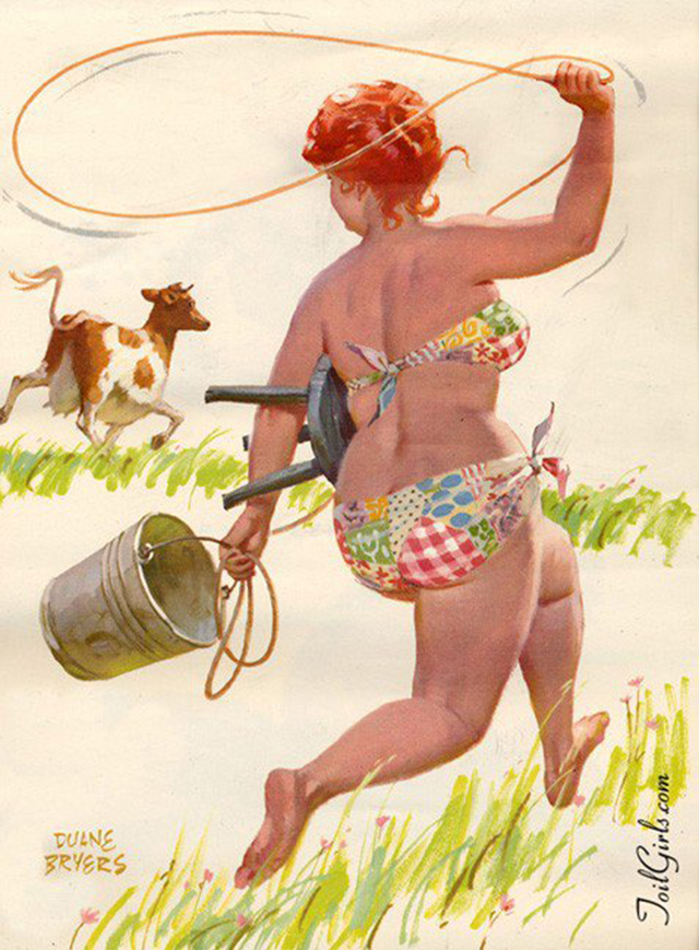 Hilda, a pin-up gordinha que o mundo aprendeu a amar Duane Bryers Hilda inspi 12 | Arte | Arte, duane bryers, ilustração, pin-up, pintura