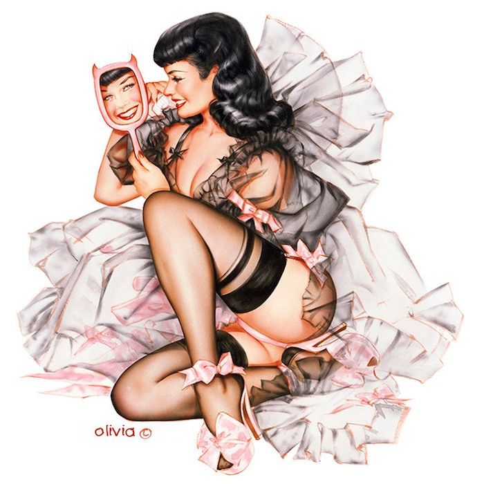 Hilda, a pin-up gordinha que o mundo aprendeu a amar e2c273b083d9254a2f37c9381f0c3f7a | Arte | Arte, duane bryers, ilustração, pin-up, pintura