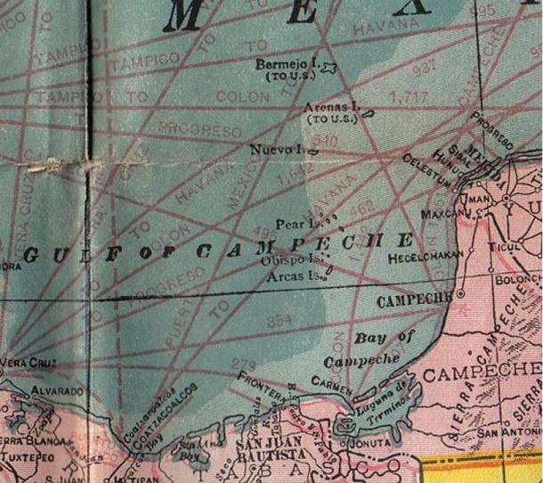 O estranho caso da ilha que desapareceu A 1914 map | Curiosidades | desaparecimento, estranho, golfo do méxico, ilha, misteio