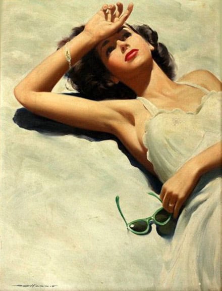 A arte de R.G. Harris BeachWoman | Arte | Arte, artistas, ilustração
