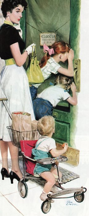 A arte de Tom Lovell ClosedSaturday | Arte | Arte, ilustração, tom lovell