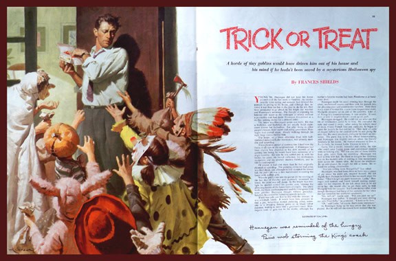A arte de Tom Lovell Halloween53 web | Arte | Arte, ilustração, tom lovell