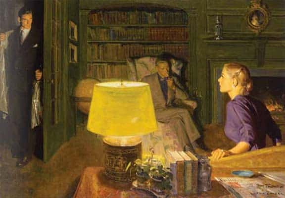A arte de Tom Lovell LamplitTrio | Arte | Arte, ilustração, tom lovell