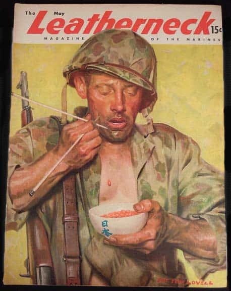 A arte de Tom Lovell Leatherneck45May | Arte | Arte, ilustração, tom lovell
