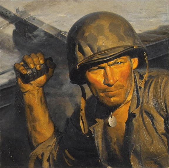 A arte de Tom Lovell Soldier Zimmer | Arte | Arte, ilustração, tom lovell