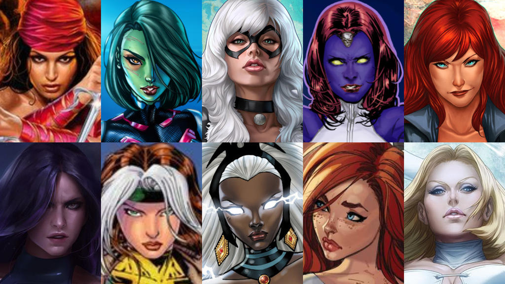 top 10 sexiest marvel female comic book characters by herocollector16 dcl1v8a fullview | Arte | mulheres, personagens, quadrinhos, sexy