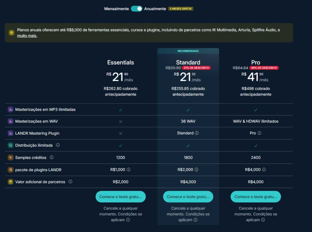 Subindo músicas para os Streamings 2 - Minha experiência na LANDR os planos da Landr | Dicas | dicas, LANDR, musica, streamings, trilha sonora
