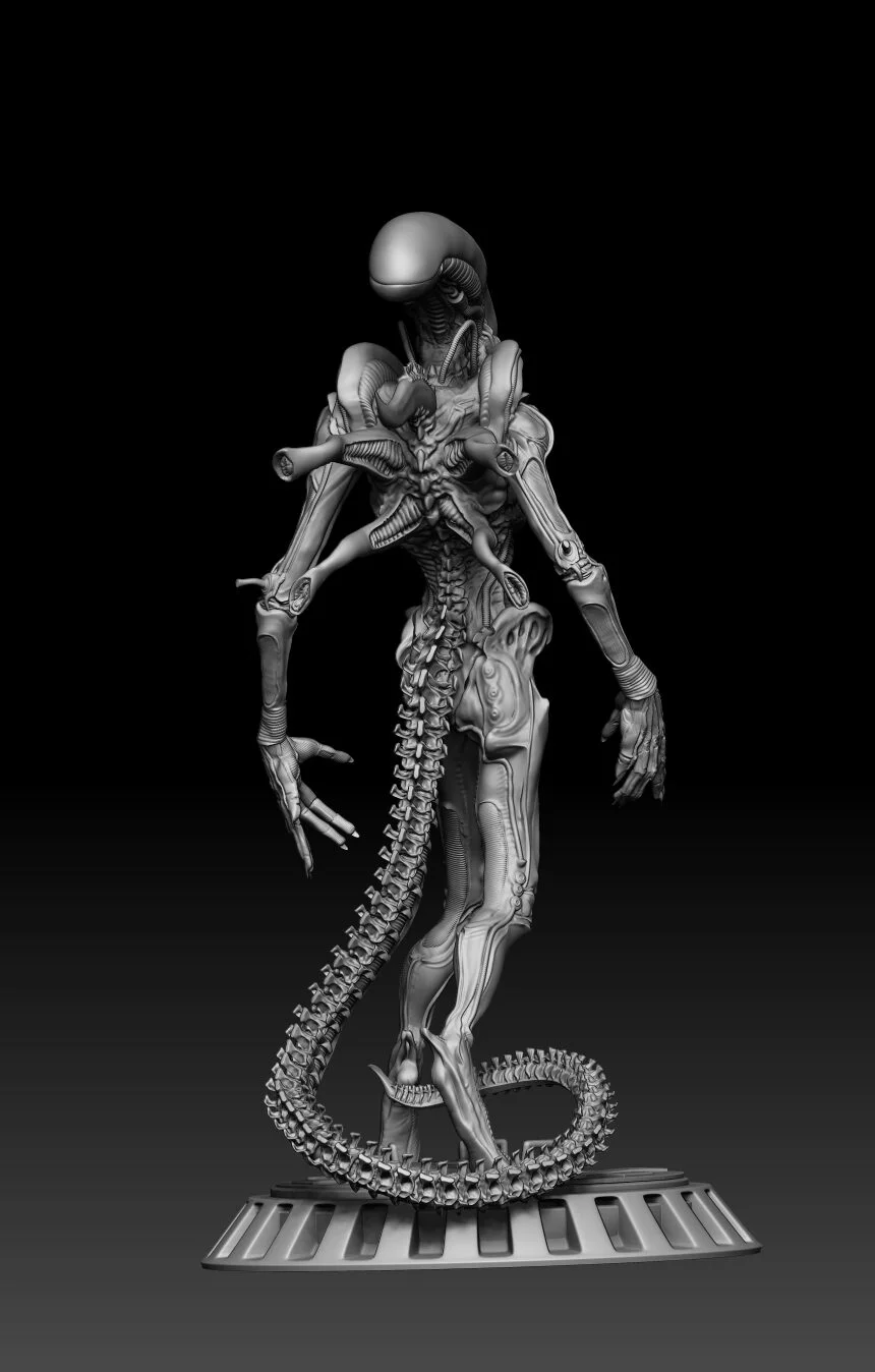 Fazendo o xenomorfo parte 1 xenoback e1757172002131 | Arte | alien, Arte, escultura, Textos