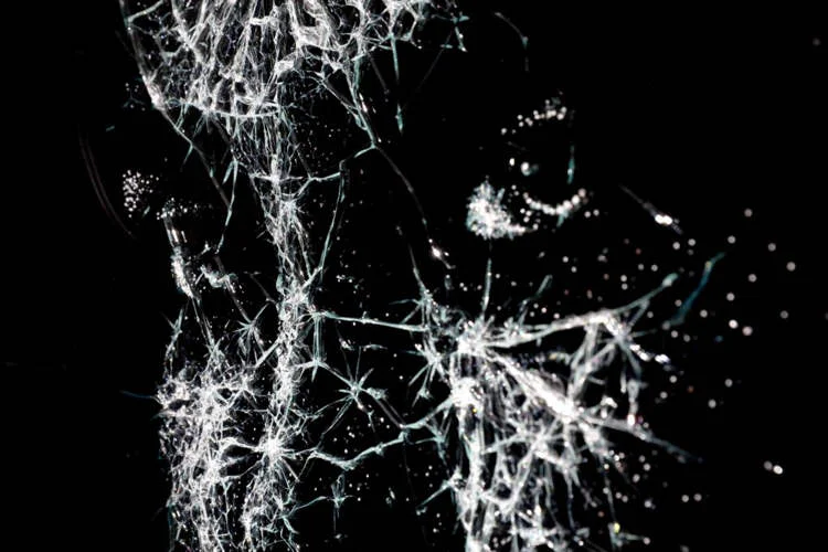Niall Shukla cracked glass4 | Arte | Arte, incrível, retratos, vidro