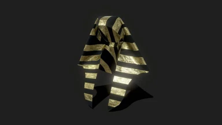 Máscaras, capacetes e adereços de cabeça que marcaram o mundo 16. Pharaohs Nemes Headdress Ancient Egypt 768x432 1 | Curiosidades | adereços, cabeça, curiosidades, histórico, mascaras, midia, reis