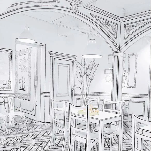 YND 223-14: O café 2d na Coreia CAF5 | Lugares | 2d, café, coréia, Coreia do sul, curioso, preto e branco