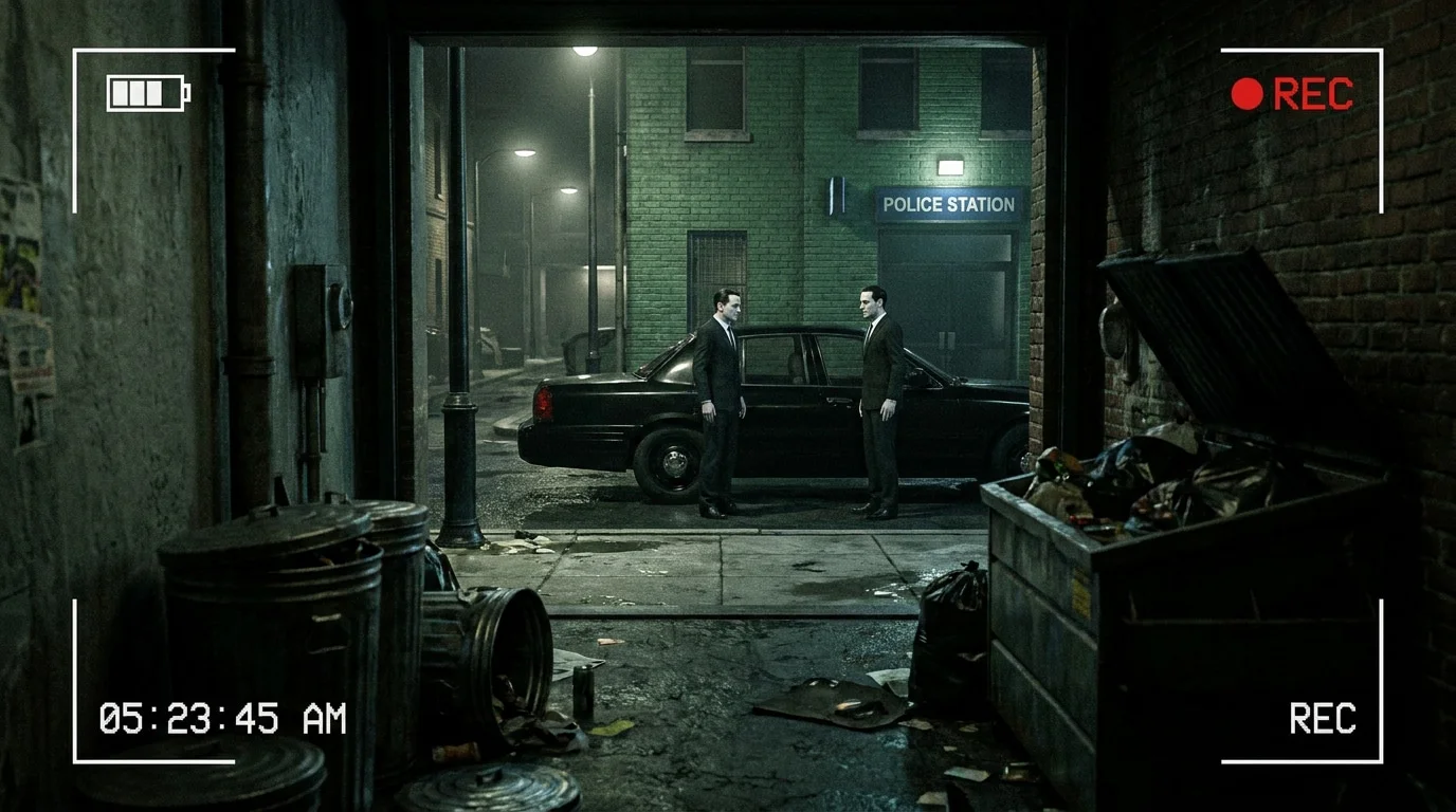 Two men in suits alley 202605121027 | Bizarro | conto, Contos
